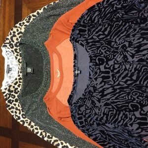 EUC Bundle of 4 Women's Tops, Size L, Long Sleeve, Various Brands